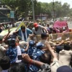 पटना में NEET छात्रा केस पर विरोध प्रदर्शन, CBI दफ्तर घेरने की कोशिश