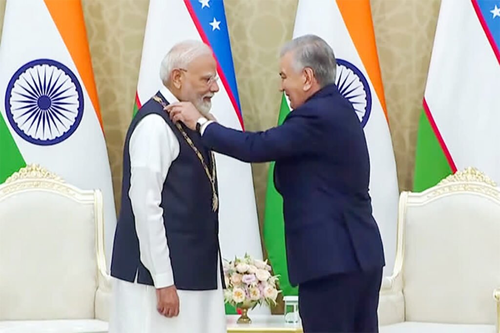 नरेंद्र मोदी उज्बेकिस्तान दौरे में रणनीतिक साझेदारी मजबूत