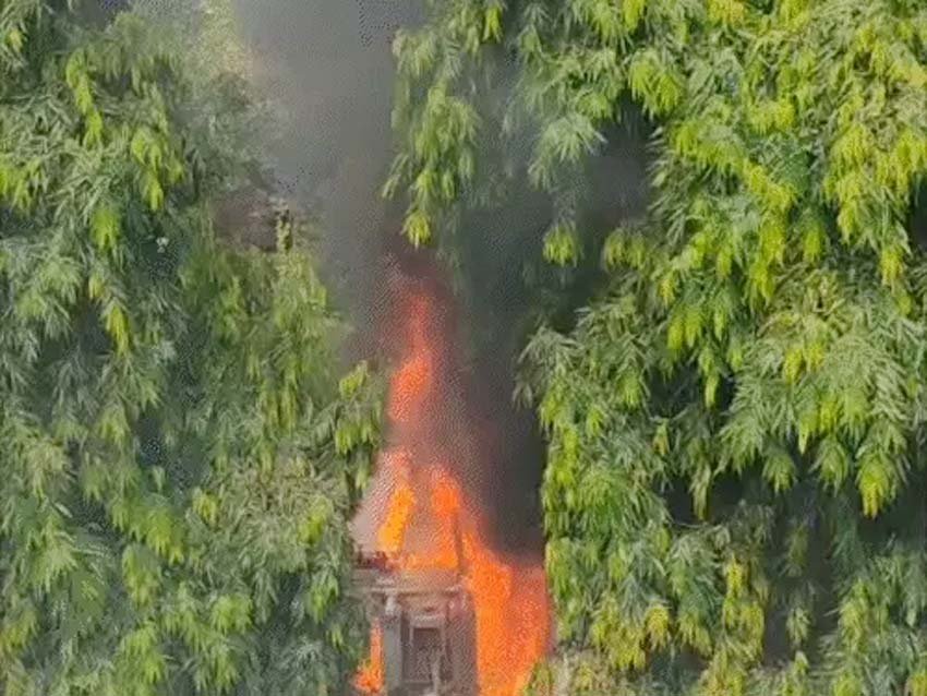 पटना सोन भवन में ट्रांसफॉर्मर में आग