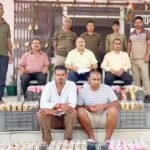 जमुई में एंबुलेंस से 460 केन बीयर बरामद, 2 तस्कर गिरफ्तार