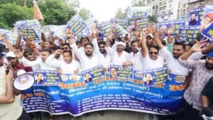 आरक्षण को लेकर पटना में प्रदर्शन