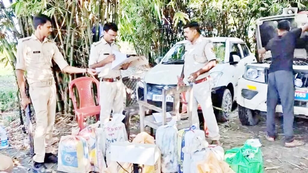 बेतिया में 118 किलो गांजा बरामद