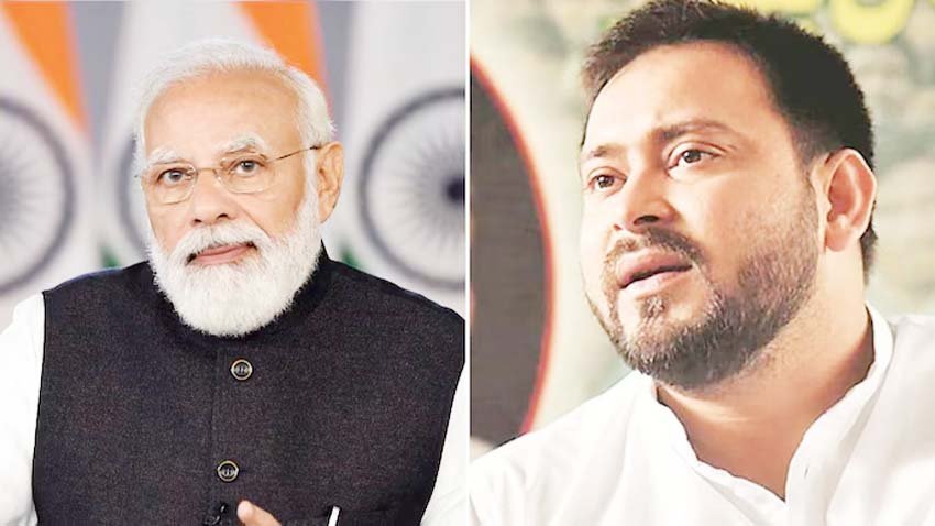 तेजस्वी यादव ने PM मोदी से बिहार दौरे की अपील की।