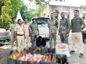किशनगंज में 170 लीटर शराब जब्त